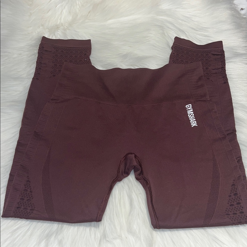 Gymshark Women Burgundy Leggings